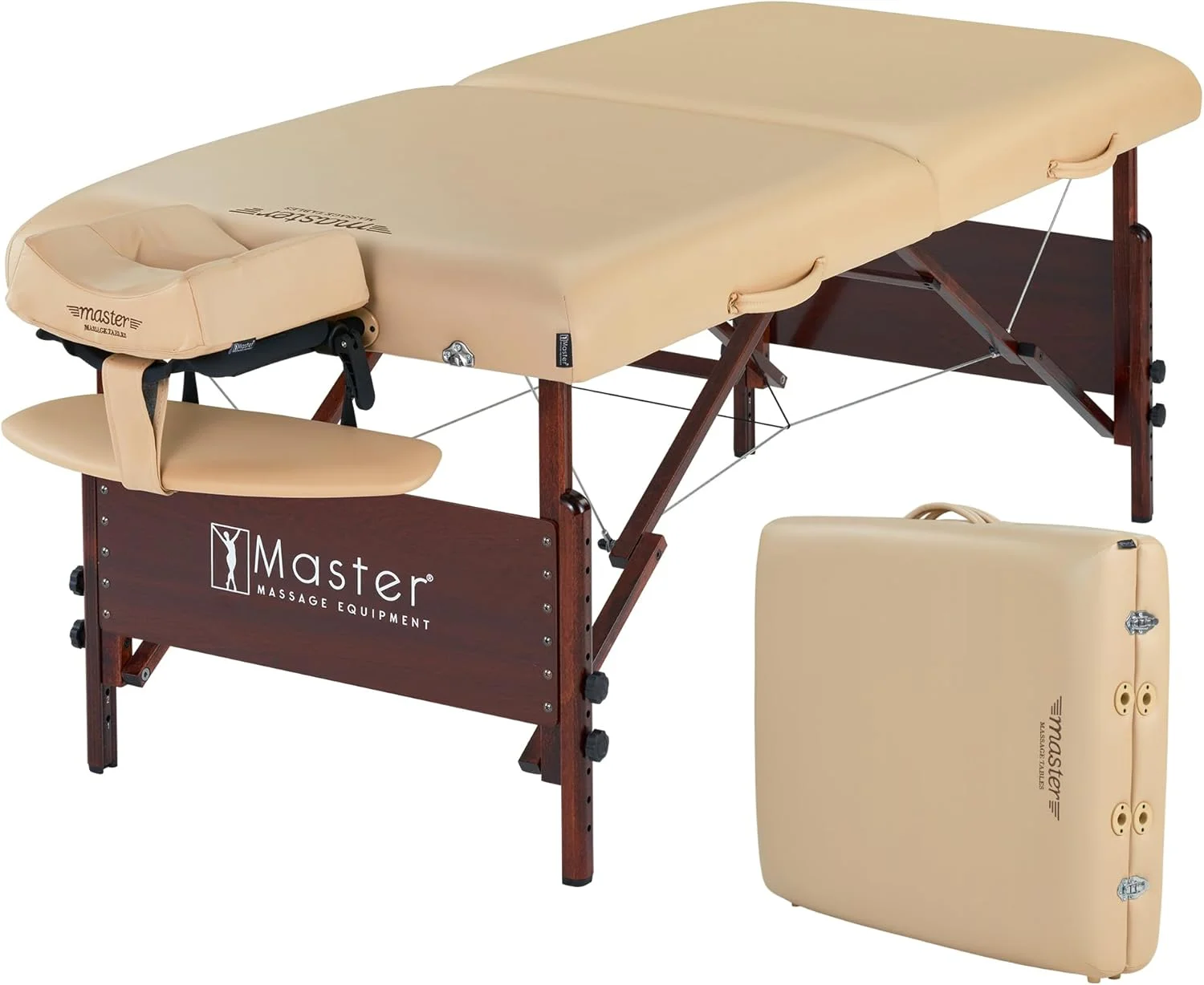 مجموعه تخت ماساژ قابل حمل مستر ماساژ مدل Del Ray، شامل تخت + جایگاه صورت + کیف حمل، 76x213 سانتیمتر، ظرفیت کاری 340 کیلوگرم