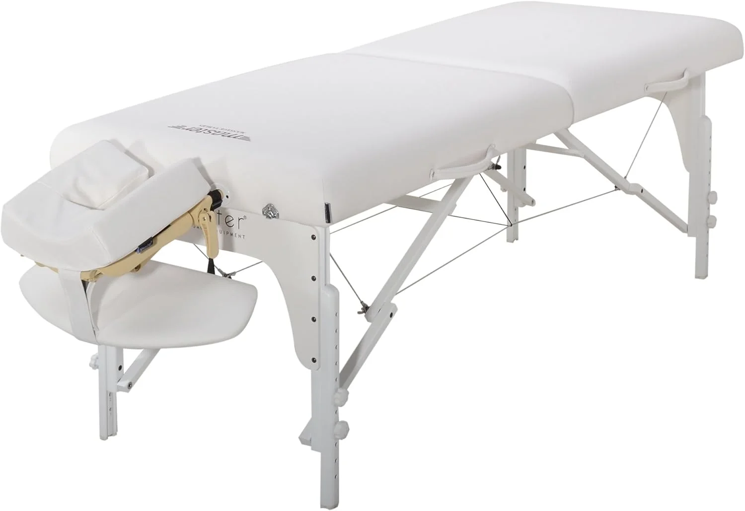 تخت ماساژ قابل حمل مستر ماساژ مدل Montclair Pro با عرض 31 اینچ، دارای فوم حافظه دار، پنل های ریکی و رهاسازی کابل شیاتسو - تخت تاتو، تخت اسپا، تخت فیشیال