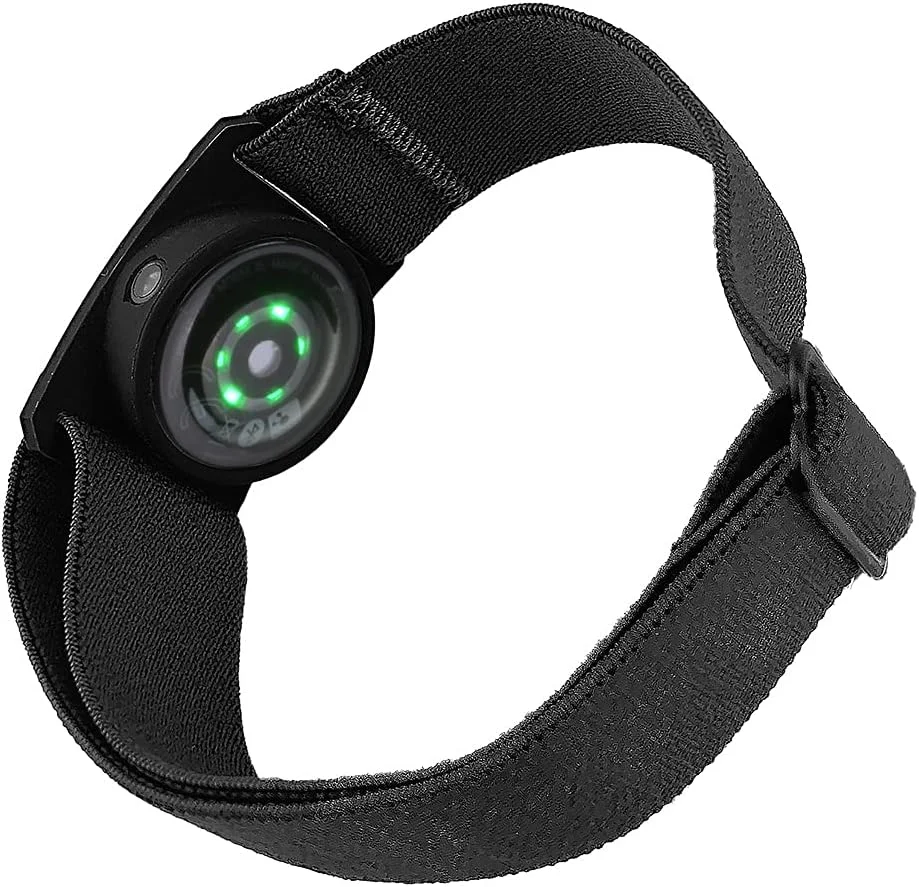 بازوبند نایلونی حلقه کشی سازگار با سنسور ضربان قلب Polar OH1/Verity - مشکی، بزرگ