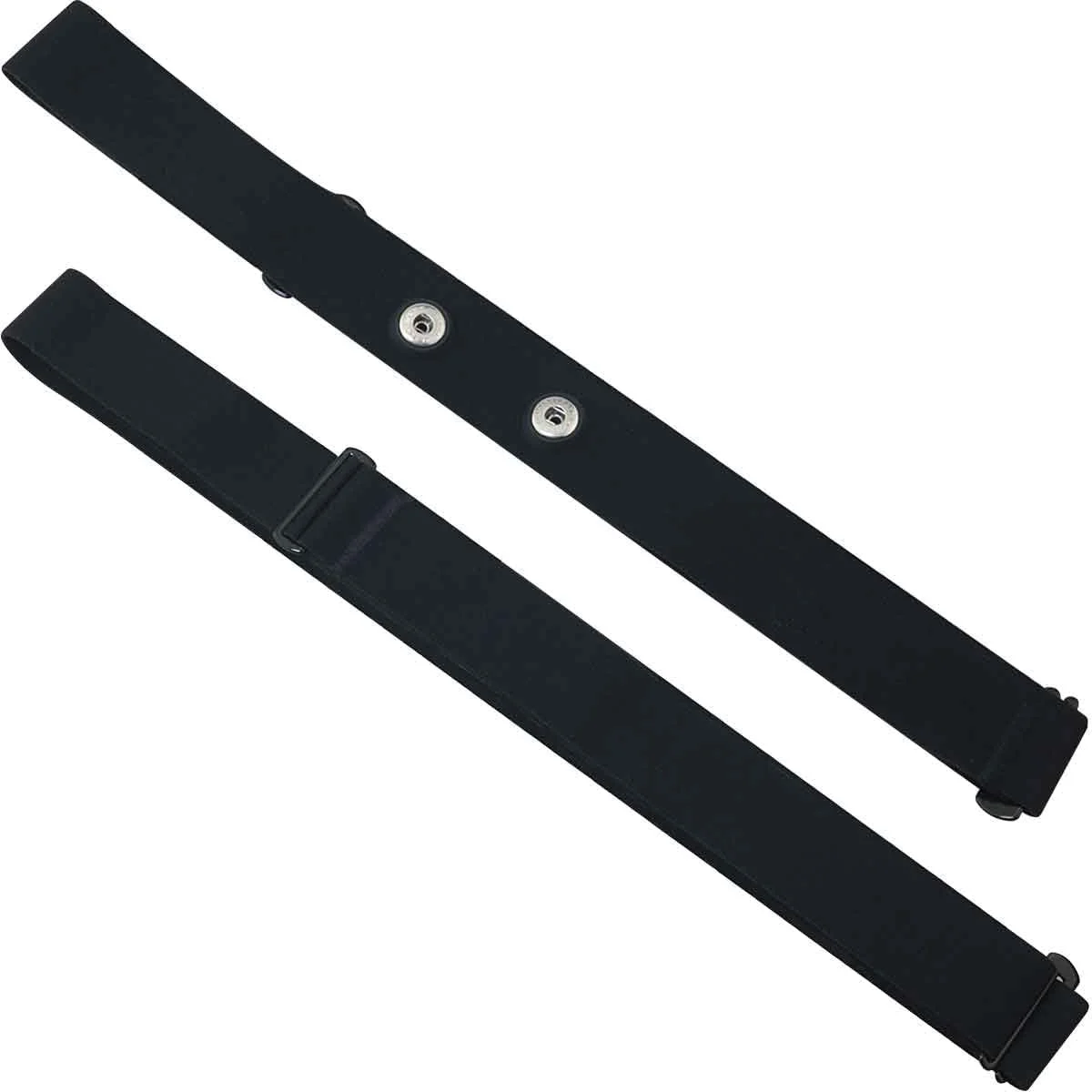 بند جایگزین سینه مانیتور ضربان قلب، بند نرم قابل تنظیم، بند الاستیک ضربان قلب سازگار با سنسور ضربان قلب برای دویدن، یوگا، دوچرخه سواری - مشکی