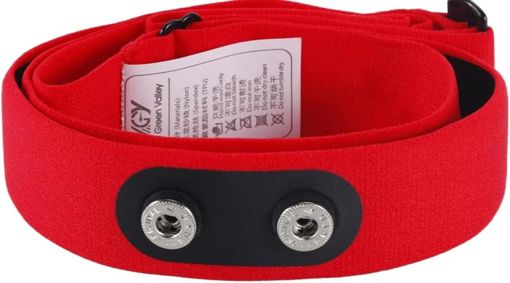 بند جایگزین مانیتور ضربان قلب، بند سینه ای ضد عرق و ضد آب، بند سینه ای قابل تنظیم سازگار با MYZONE Switch (متوسط، قرمز)