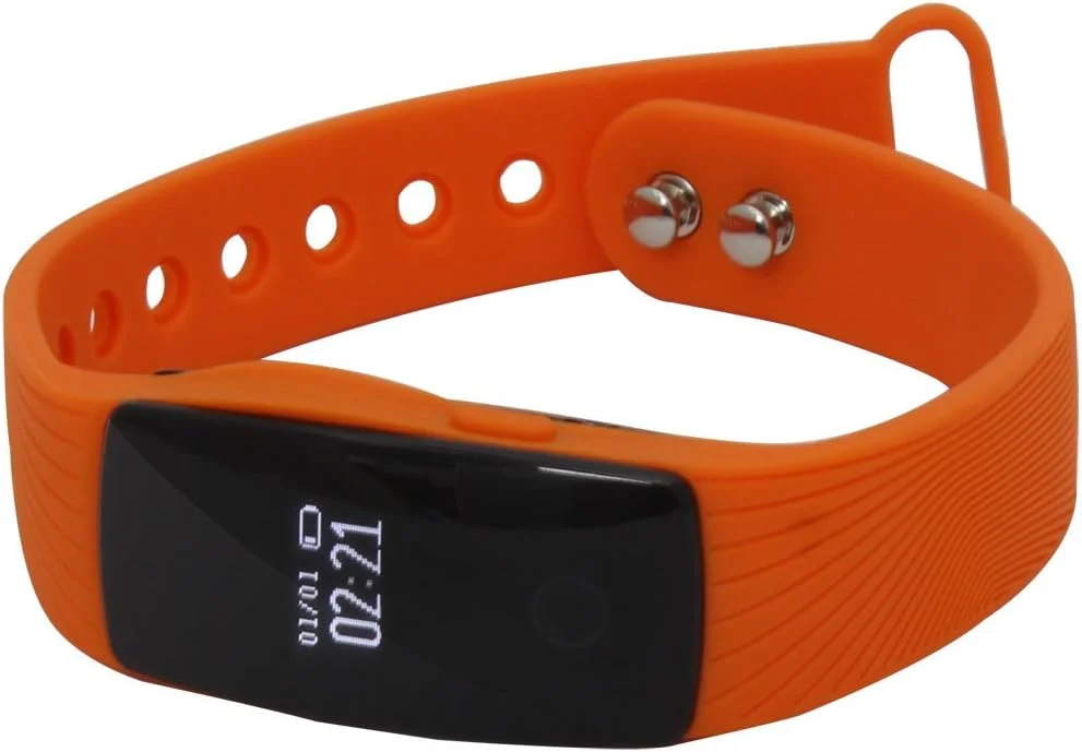 دستبند هوشمند ورزشی با قابلیت پایش ضربان قلب، ردیابی فعال تناسب اندام، نمایش اطلاعات و پایش خواب - نارنجی