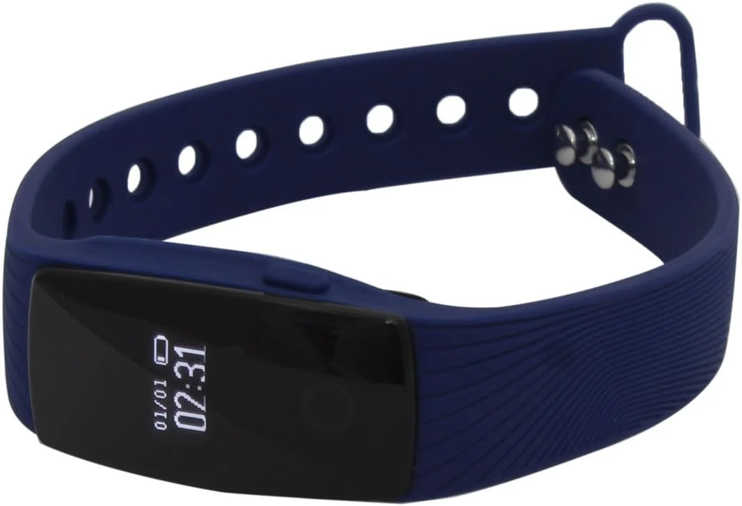 دستبند هوشمند ورزشی پایش ضربان قلب، ردیاب فعال تناسب اندام، نمایشگر ابزارها، دستبند هوشمند پایش خواب - آبی