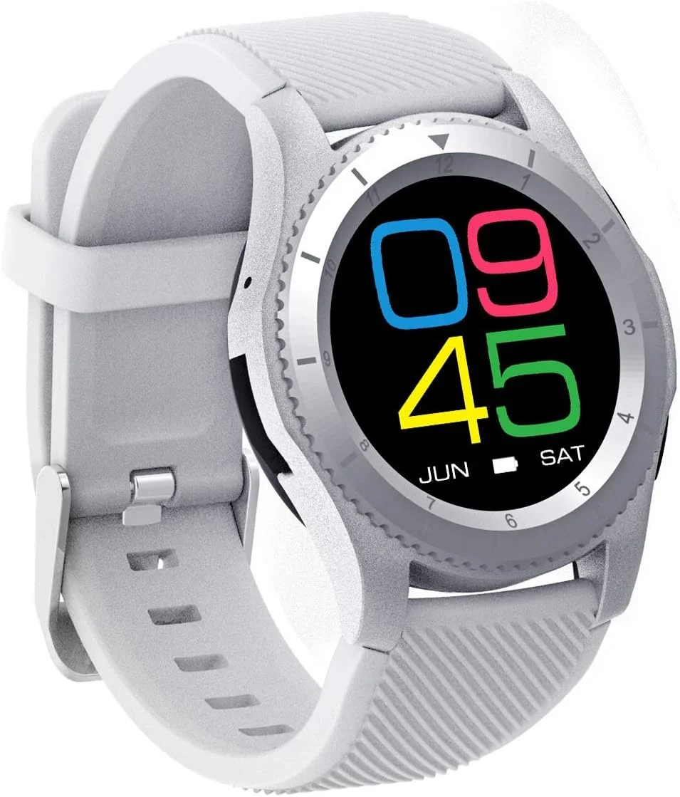 ساعت مچی ضربان قلب WVV، ساعت هوشمند جدید چند منظوره، گام شمار، ضد آب IP67، دستبند هوشمند ورزشی جدید (رنگ: بند مشکی)