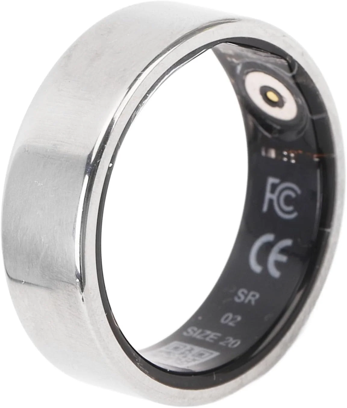 حلقه هوشمند سلامتی، حلقه انگشتی تناسب اندام استیل ضد زنگ با جعبه شارژ، ردیاب اکسیژن خون و ضربان قلب، حلقه هوشمند برای نظارت بر ورزش و خواب