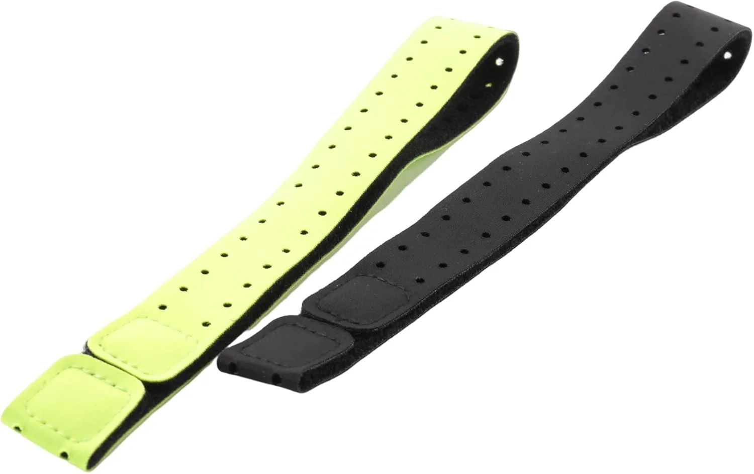 2 عدد بند جایگزین قابل تنظیم و تنفس پذیر نرم برای مانیتور ضربان قلب - (مشکی + سبز)