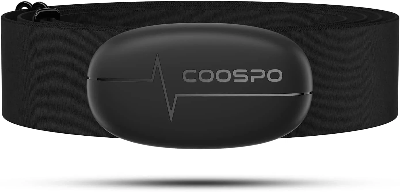 سنسور ضربان قلب بلوتوثی COOSPO H6 با بند قفسه سینه، بلوتوث 4.0 ANT+ IP67، مناسب برای Peloton Polar DDP Yoga Map My Ride Garmin و ساعت های ورزشی