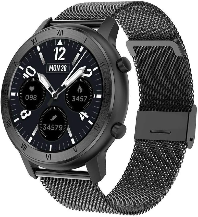 دستبند هوشمند WVV، دستبند تناسب اندام، پایش خواب، کنترل موسیقی، نمایش اطلاعات، ساعت ورزشی (رنگ: مشکی)