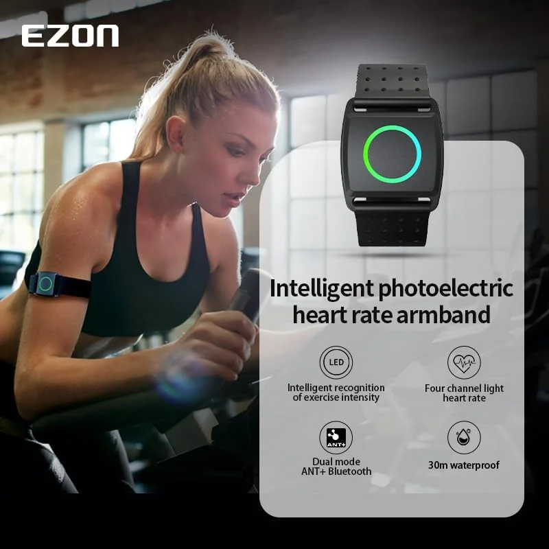 ضربان سنج قلب EZON C022Pro – دارای 5 ناحیه LED هوشمند، حالت دوگانه ANT+ و بلوتوث، عمر باتری 30 ساعته، بند قابل شستشو، ضد آب تا عمق 30 متر برای ردیابی دقیق تناسب اندام - تصویر 2 ضربان سنج قلب EZON C022Pro – دارای 5 ناحیه LED هوشمند، حالت دوگانه ANT+ و بلوتوث، عمر باتری 30 ساعته، بند قابل شستشو، ضد آب تا عمق 30 متر برای ردیابی دقیق تناسب اندام - تصویر 2
