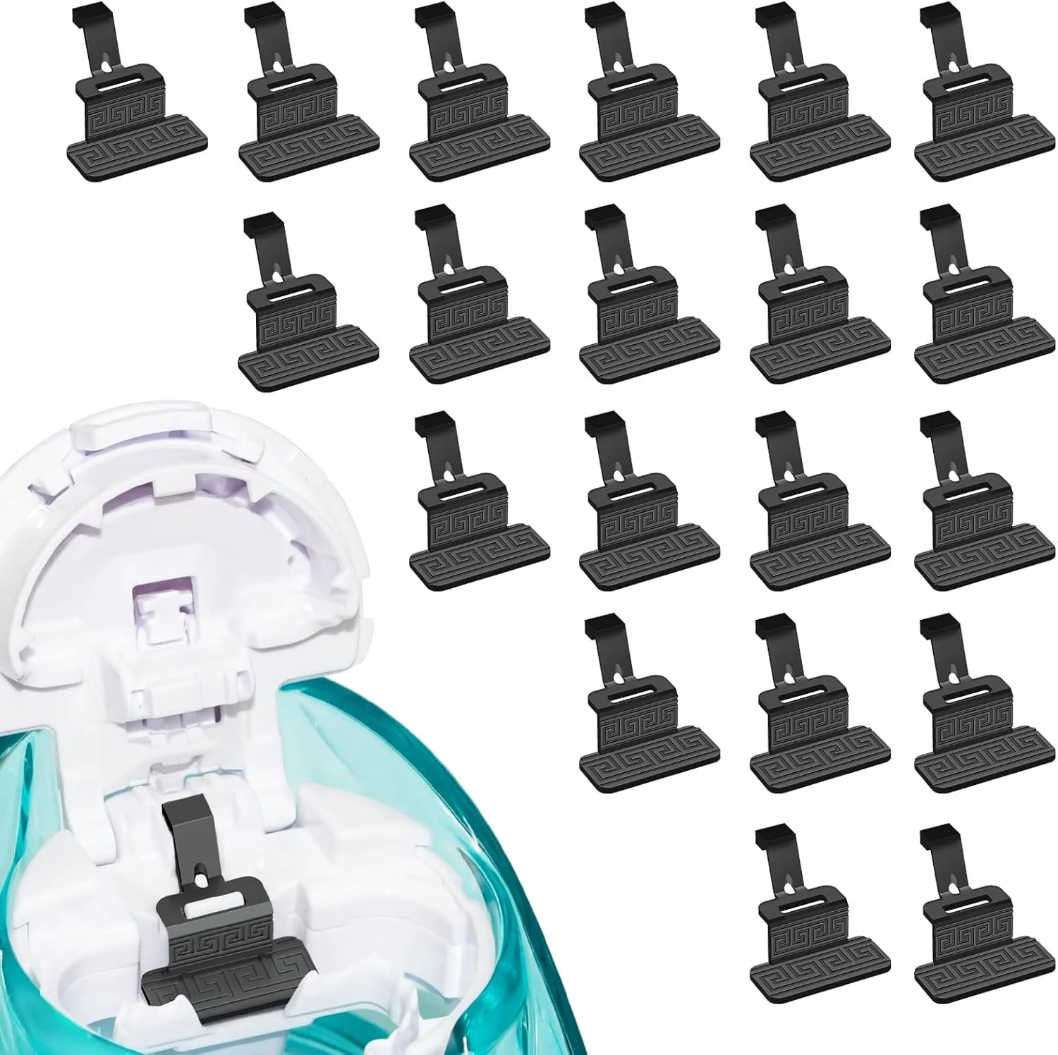 پدهای نمک سیلیکونی قابل استفاده مجدد FireAnt برای شستشوی بینی Navage، جایگزین پدهای نمک Navage، لوازم جانبی جایگزین پدهای سیلیکونی برای کپسول های نمکی، استفاده آسان (بسته 20 عددی - مشکی)