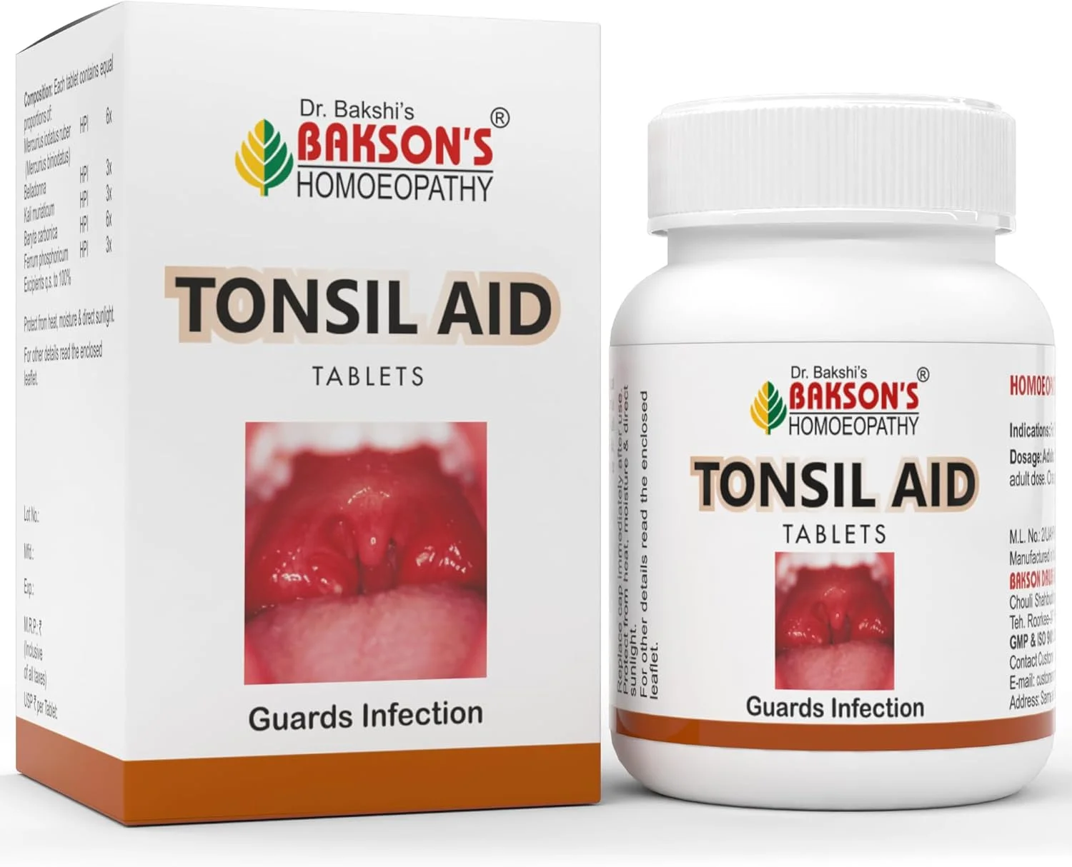 قرص های کمک لوزه باكسون از دکتر بخشی | کمک به تسکین درد و التهاب لوزه، 75 عدد