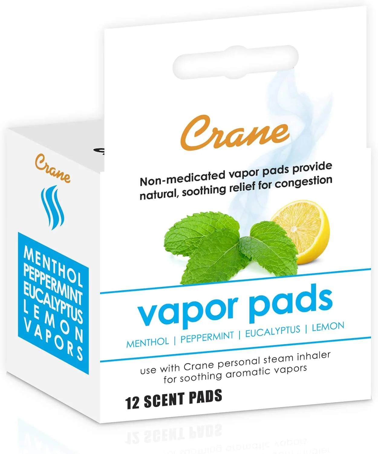 پدهای بخور کرین برای بخور شخصی بی سیم مدل EE-5948، سفید، 12 عددی (بسته 1 عددی)