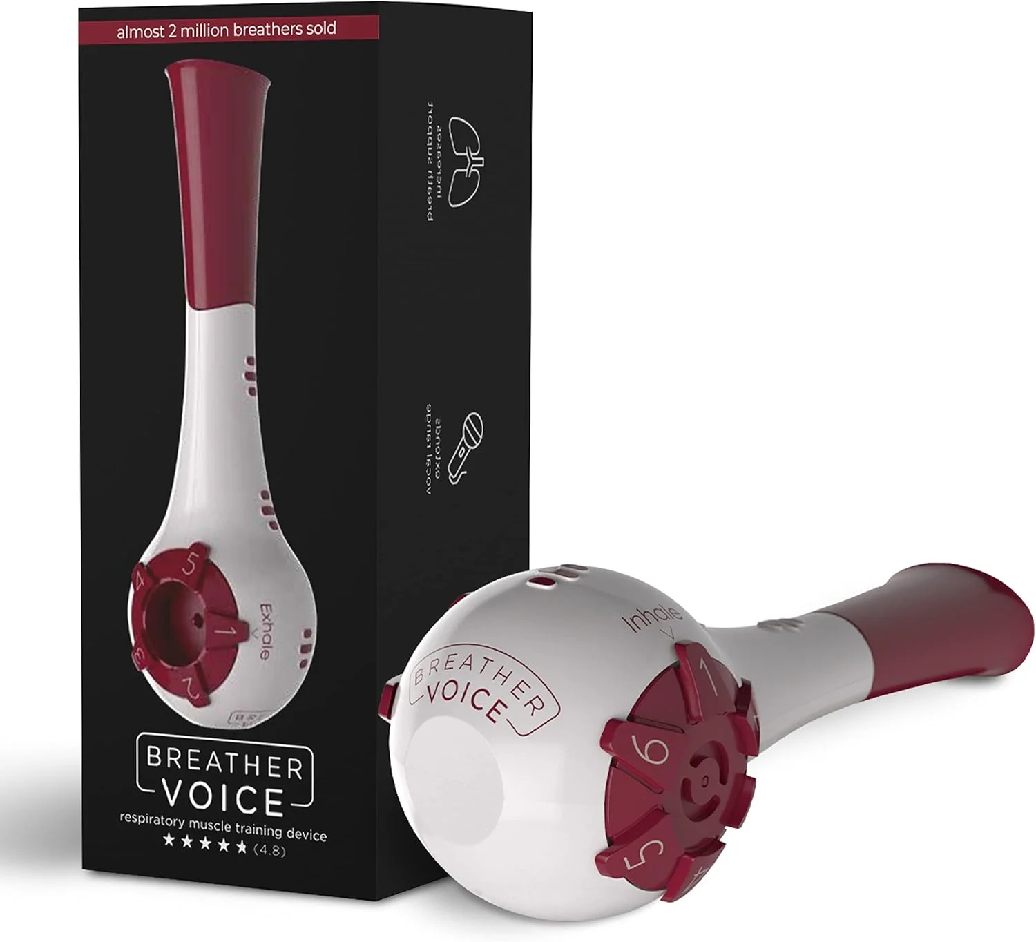 تمرین دهنده تنفسی | تقویت کننده تنفس و ریه | کنترل تنفس خود را تقویت کرده و عملکرد آواز خود را ارتقا دهید