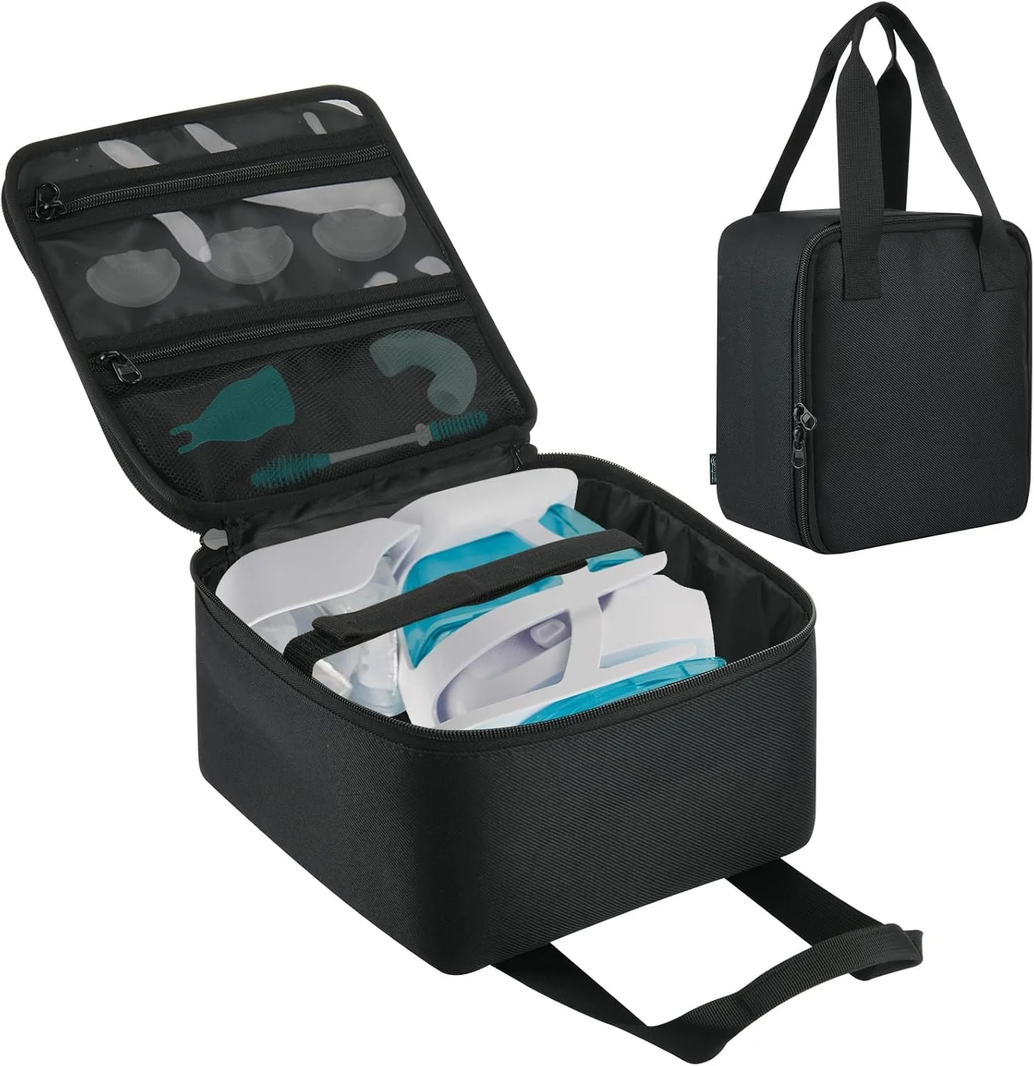 کیف نگهداری دستگاه شستشوی بینی Beautyflier، کیف مسافرتی برای سیستم شستشوی بینی، کیف حمل قابل حمل نتی پات، کیف محافظ دستگاه شستشوی بینی با بند آویز (فقط کیف)