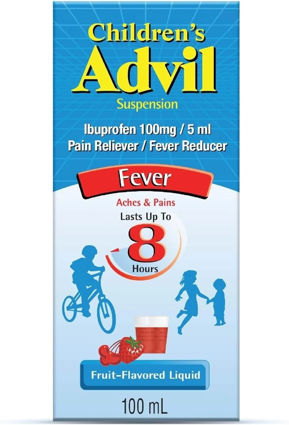 شربت تب بر بدون قند ادویل برای کودکان