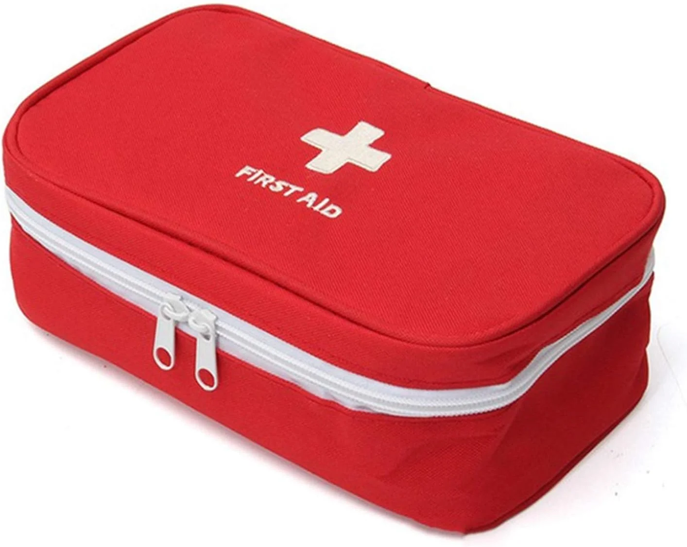 جعبه کمک های اولیه قابل حمل، جعبه بزرگ دارو، جعبه دارو، کیف نگهداری دارو، جعبه نگهداری دارو (رنگ: قرمز)