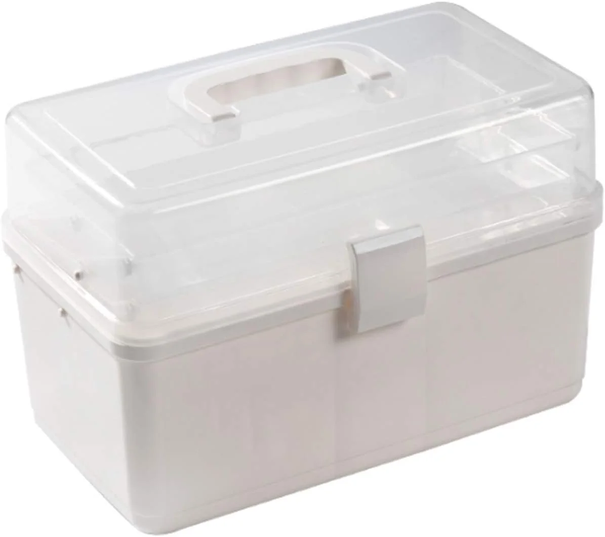 جعبه کمک های اولیه جعبه دارویی قابل حمل جعبه نگهداری لوازم خانگی جعبه دارویی، جعبه کمک های اولیه، جعبه نگهداری دارویی قابل حمل، جعبه سازمان دهنده، جعبه سازمان دهنده لوازم خانگی (رنگ: سفید)