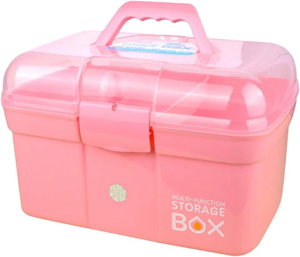 جعبه کمک های اولیه چند منظوره، جعبه نگهداری دارو، سازمان دهنده لوازم کمک های اولیه، نگهدارنده قرص و دارو، کیت اضطراری قابل حمل برای خانواده، 31x20x20 سانتی متر، هدیه