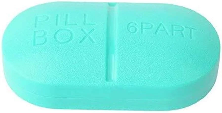 جعبه قرص مسافرتی قابل حمل کیدوزی با 6 محفظه برای نگهداری دارو