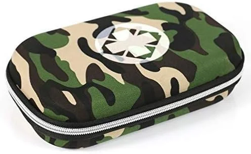 کیف کمک های اولیه مسافرتی کیدوزی، جعبه نگهداری دارو، کیف پزشکی قابل حمل، بسته پزشکی اضطراری، جیبی برای قرص های پزشکی (رنگ: استتاری)، رنگ: مشکی (رنگ: استتاری)