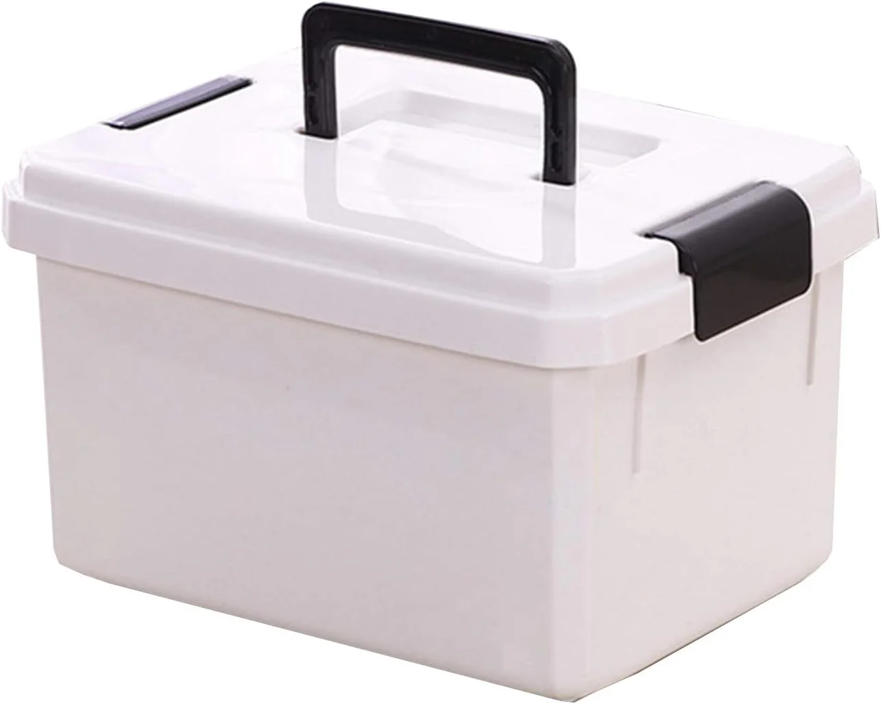 جعبه داروی خانگی قابل حمل چند لایه با ظرفیت بزرگ، جعبه نگهداری دارو کمک های اولیه، جعبه نگهداری پلاستیکی چند منظوره بیمارستانی (سایز: بزرگ)