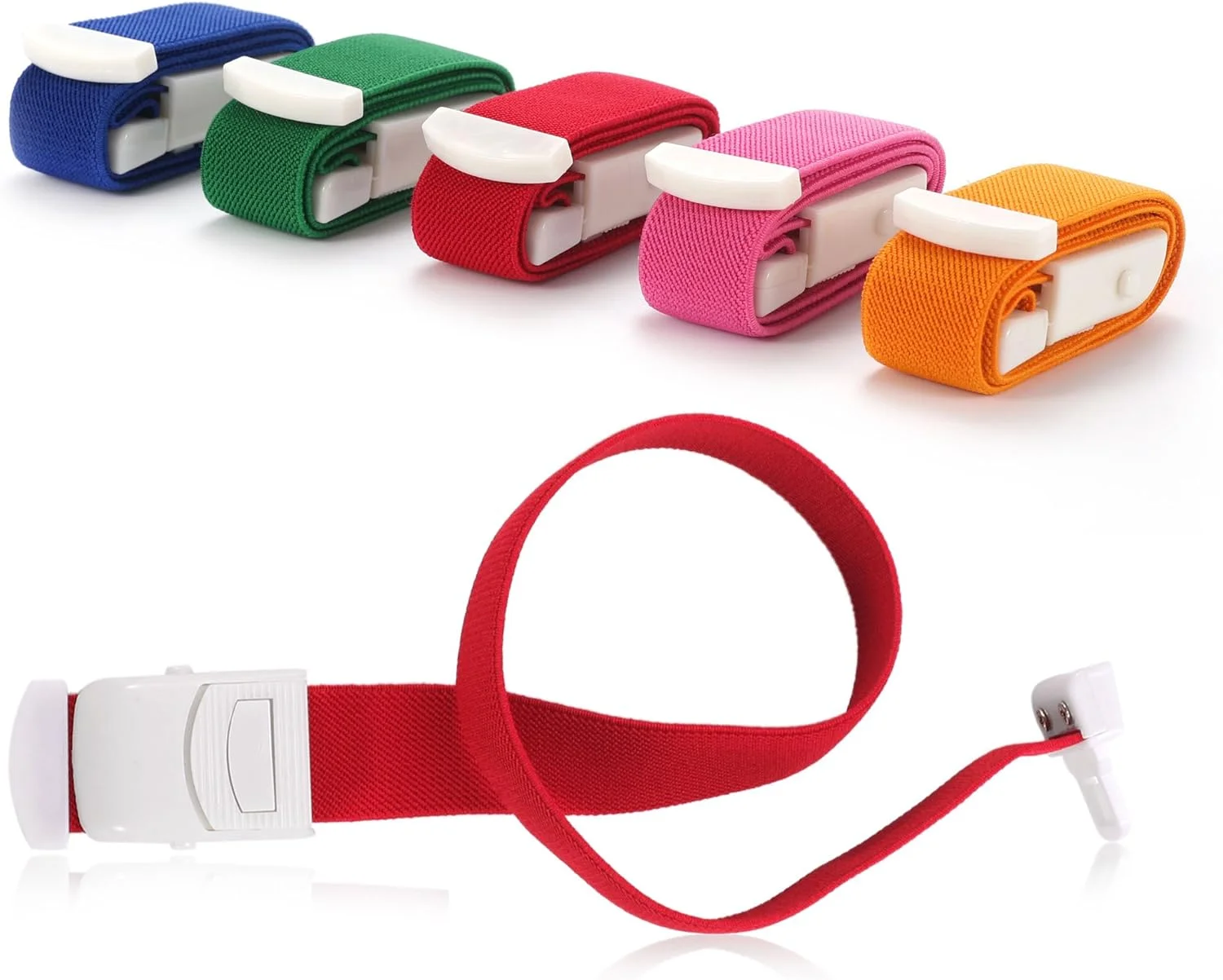 بسته 5 عددی بندِ بست‌ آورنده خون، کشی، قابل تنظیم، ابزار پزشکی هموستاتیک اورژانسی با سگک رهاسازی سریع