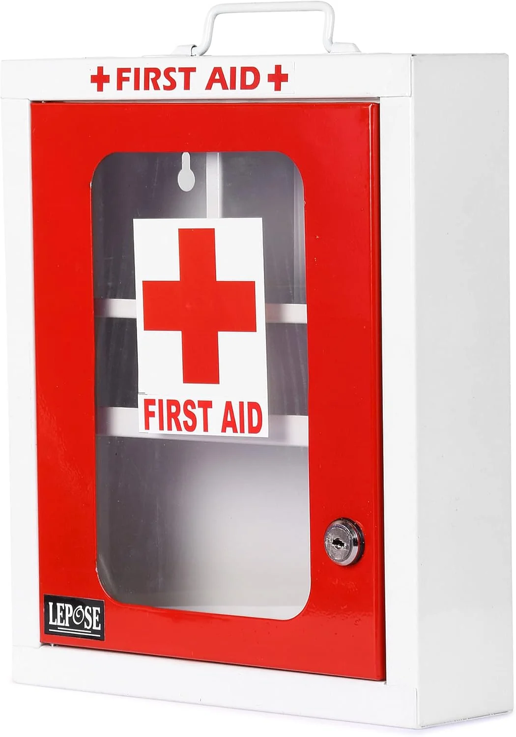 جعبه کمک های اولیه فلزی قابل نصب روی دیوار LEPOSE مناسب برای مدرسه، اداره/خانه، چند قسمتی...