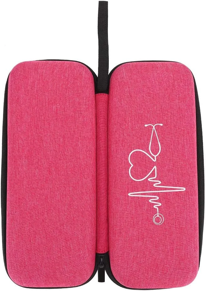 کیف نگهداری گوشی پزشکی مقاوم در برابر ضربه Domary، جعبه سازمان دهنده قابل حمل EVA (کیسه معاینه GC-0360، 7 رنگ قرمز)