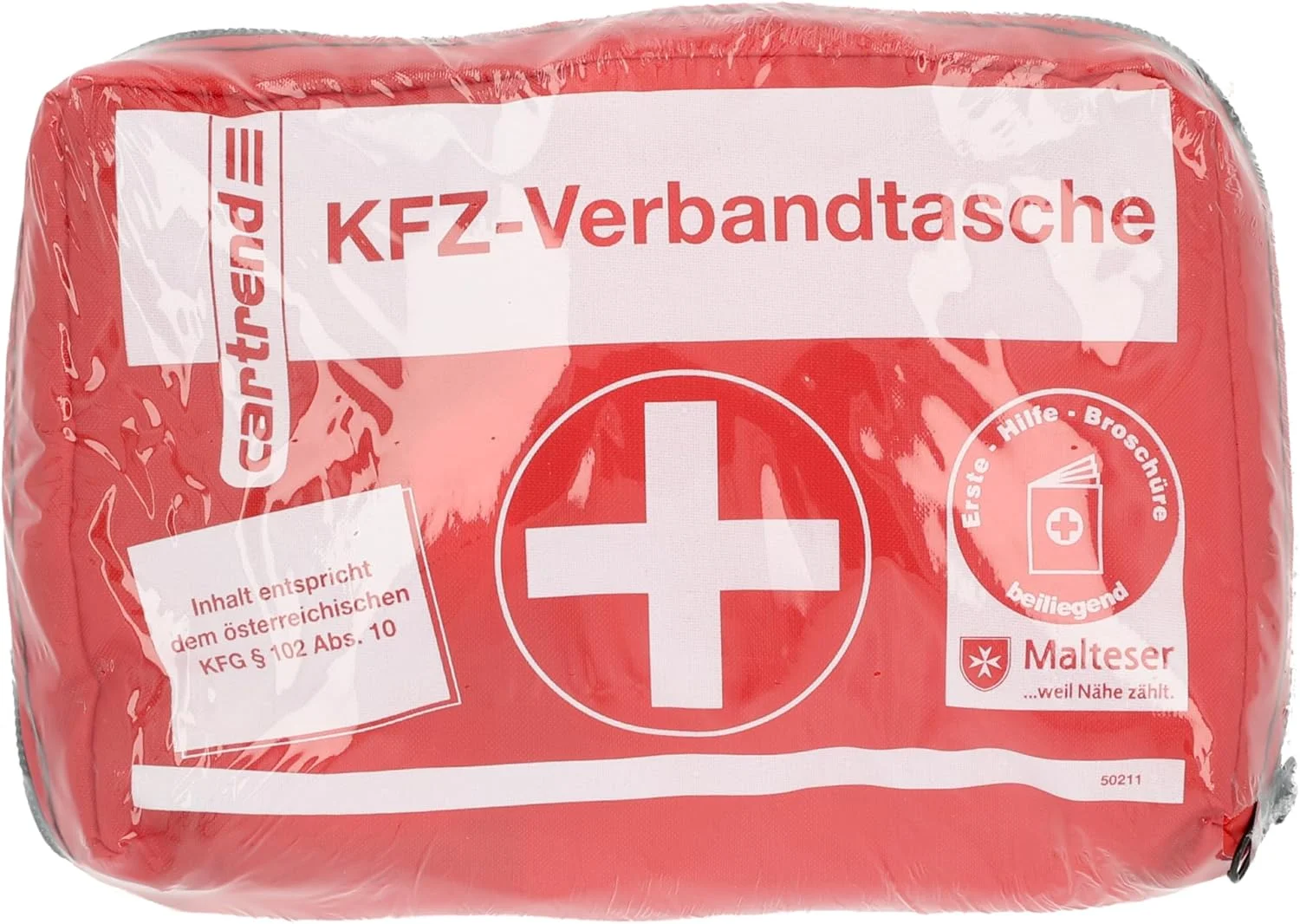 کیف کمک های اولیه خودرو Cartrend 50211 اتریش، محتویات مطابق با قانون راهنمایی و رانندگی اتریش KFG 102 ABS 10