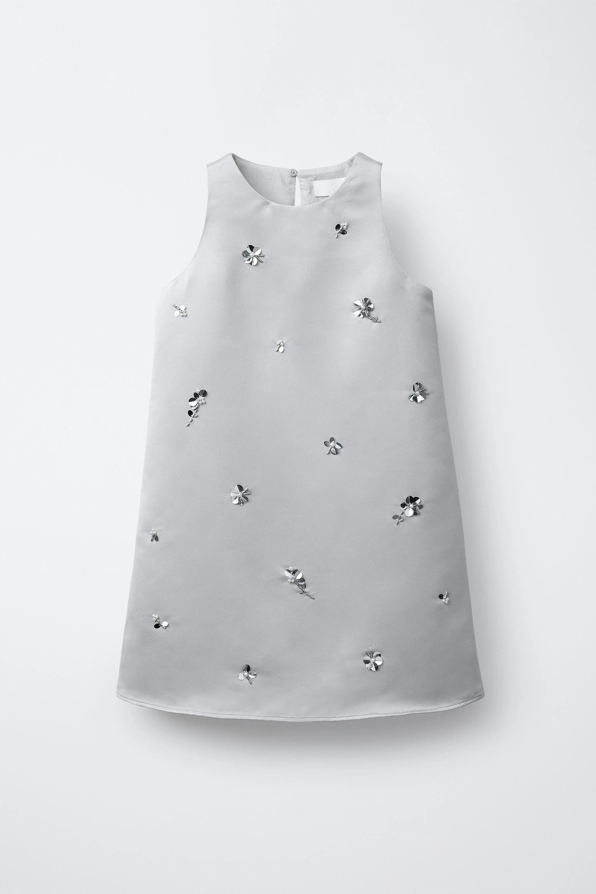 پیراهن پولک‌دوزی شده ساتن