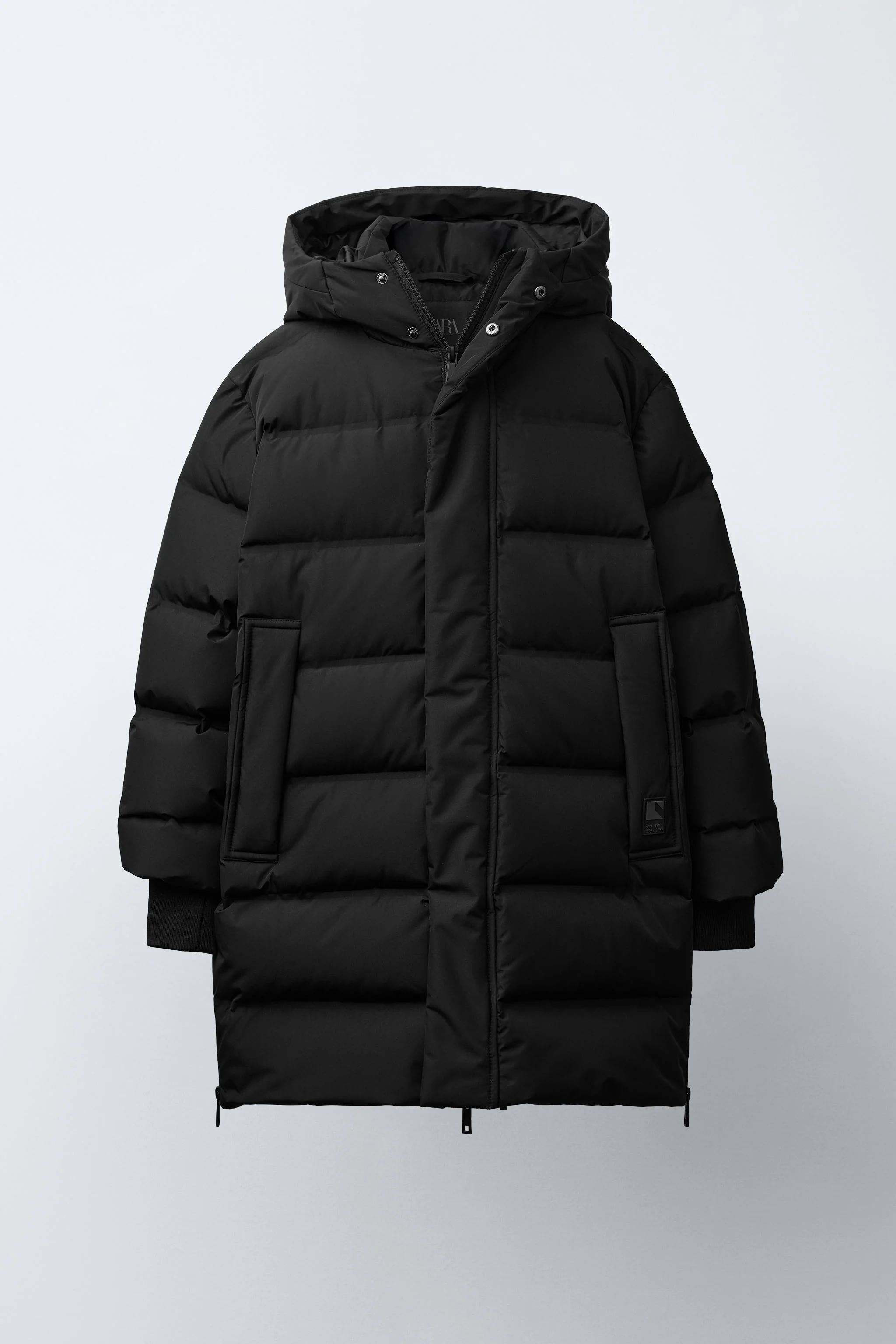 کاپشن پافر بلند ضد آب با ۵۰٪ پر و ۵۰٪ کرک