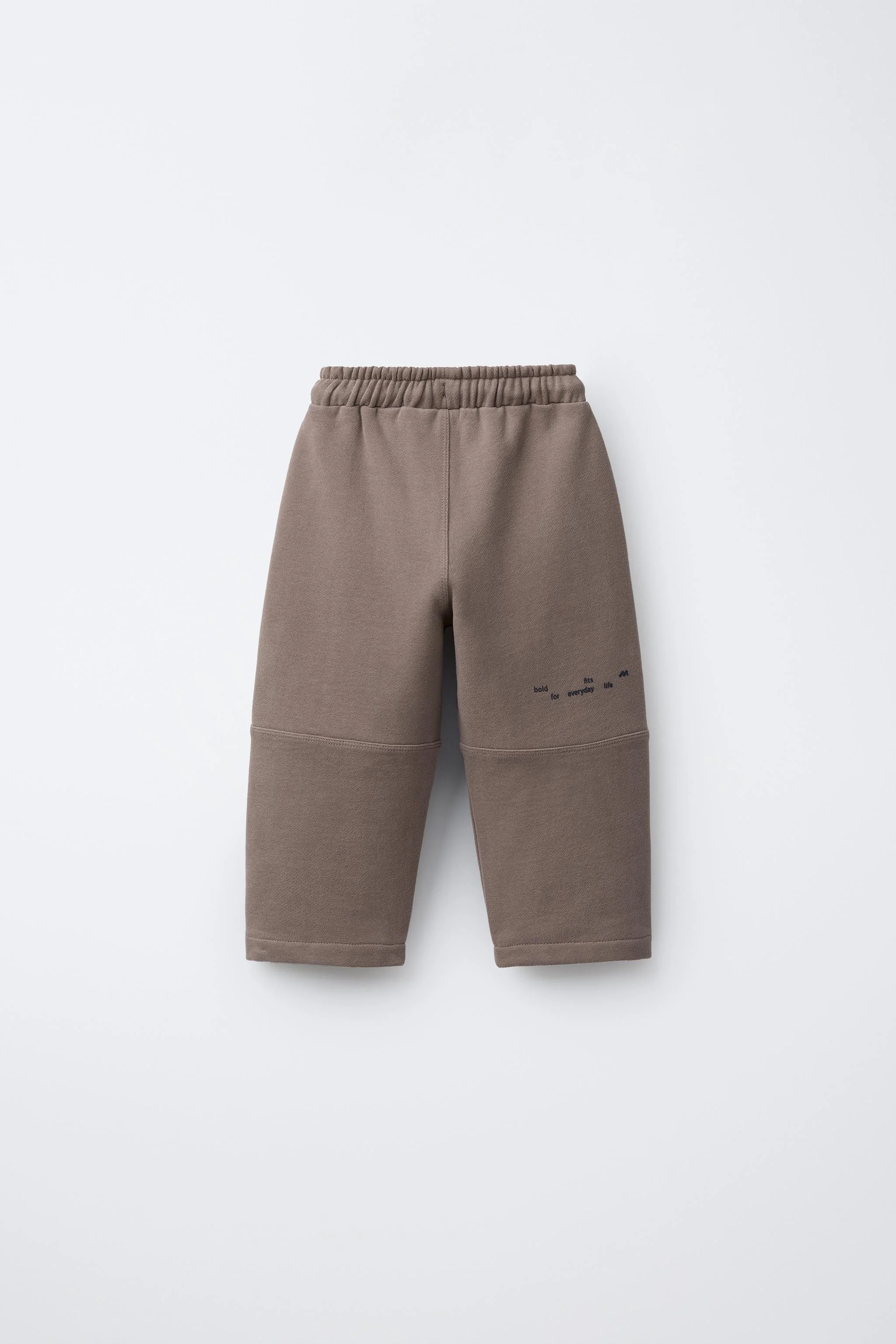 شلوار مخمل کبریتی راسته با لوگوی برجسته