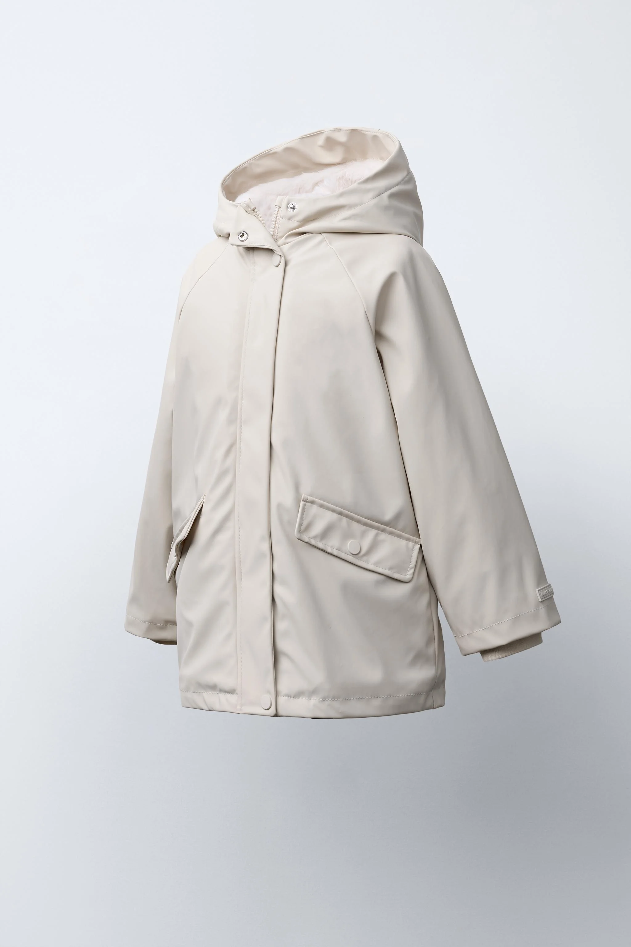 بارانی لاستیکی ضد آب با خز مصنوعی