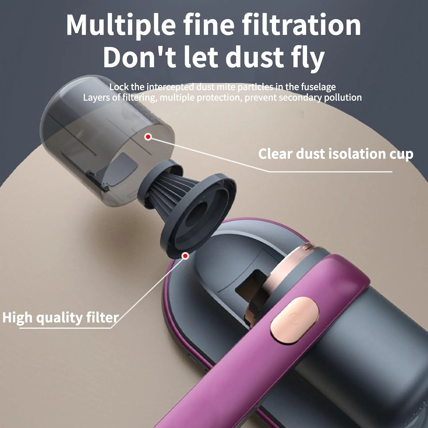 دستگاه کنترل کننده مایت Lukione، جاروبرقی تخت خواب، دستگاه بی سیم حذف مایت، جاروبرقی تشک دستی، دستگاه پاک کننده بی سیم، برای تخت، مبل، فرش (طلایی) دستگاه کنترل کننده مایت Lukione، جاروبرقی تخت خواب، دستگاه بی سیم حذف مایت، جاروبرقی تشک دستی، دستگاه پاک کننده بی سیم، برای تخت، مبل، فرش (طلایی)