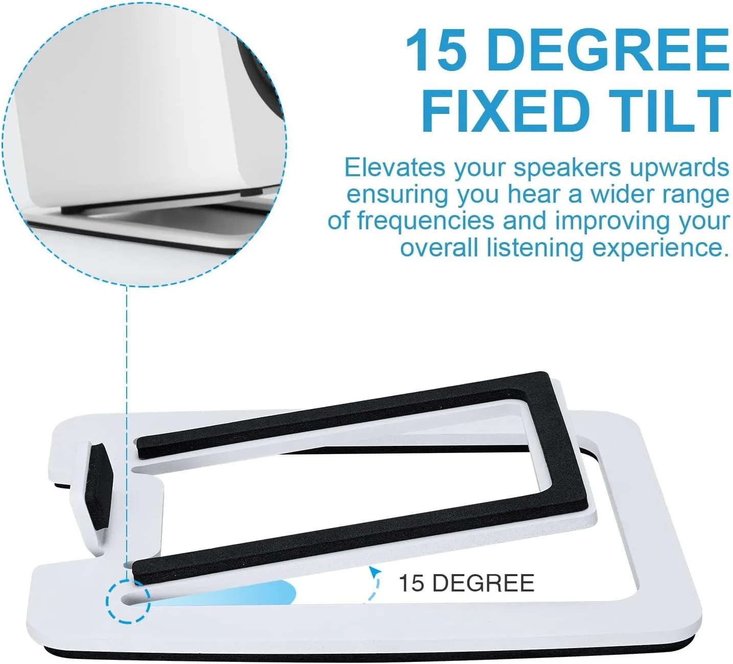 پایه رومیزی فلزی بلندگو، پایه بلندگو رومیزی برای بلندگوهای کامپکت 2 تا 3 اینچی، فوم میرایی برای بلندگوهای مانیتور کامپیوتر، مناسب برای SW208 (سفید، یک جفت) پایه رومیزی فلزی بلندگو، پایه بلندگو رومیزی برای بلندگوهای کامپکت 2 تا 3 اینچی، فوم میرایی برای بلندگوهای مانیتور کامپیوتر، مناسب برای SW208 (سفید، یک جفت)