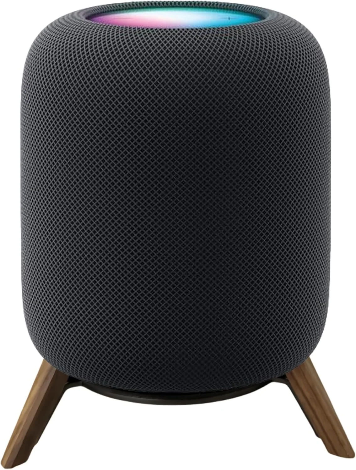 پایه رومیزی سه پایه چوبی واقعی برای HomePod 1 و Homepod 2، نگهدارنده چوبی محکم و پایدار با قاب فلزی محافظ Homepod Home pod 1st & 2nd Speaker برای صدای بهتر (فقط پایه)