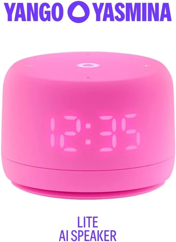 یاندو یاسمینا لایت | اسپیکر هوشمند با هوش مصنوعی | صدای کامل، عملکرد برجسته، اتصال استریو | صحبت به زبان انگلیسی و عربی | فیلم ها، سریال ها، موسیقی، قرآن نامحدود یاندو پلی | معلم و مترجم کودکان | صورتی