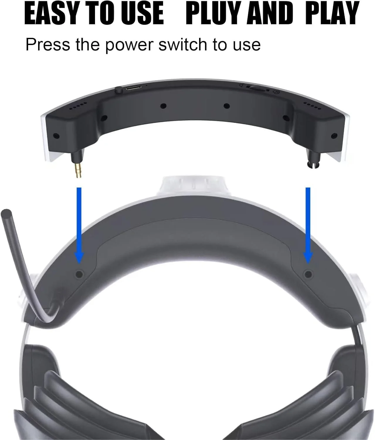 اسپیکر مینی TERRIFI VR برای PSVR 2 - صدای فراگیر، تجربه بازی بهبود یافته، سبک و زیبا، جایگزین هدفون اصلی، مصرف انرژی فوق العاده کم - بازی بدون وقفه، استفاده آسان