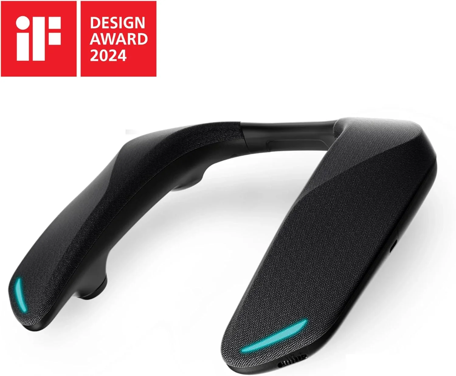 اسپیکر گیمینگ بی سیم قابل حمل پاناسونیک SC-GNW10 SoundSlayer با میکروفون حذف نویز هوش مصنوعی، 2.4 گیگاهرتز، سیستم 4 بلندگو، LED، USB-C، PC/PS4/5/Switch، مشکی