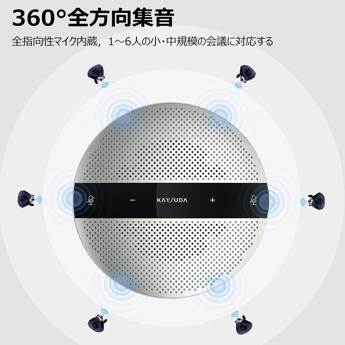 اسپیکر USB با میکروفون 360 درجه همه جهته، اسپیکرفون کنفرانس قابل حمل با قابلیت حذف اکو برای تیمز، زوم، تماس های VoIP، وبینار، تلفن، مرکز تماس، ضبط صدا