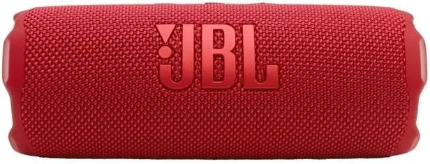 اسپیکر بلوتوثی قابل حمل JBL Flip 7، مقاوم در برابر آب با استاندارد IP68، مقاوم در برابر گرد و غبار، مقاوم در برابر افتادن، سیستم PushLock، تقویت صدای هوش مصنوعی، باتری 16 ساعته، کیف محافظ سخت Megen (قرمز)