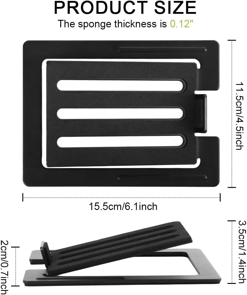 پایه رومیزی بلندگو ELEPHANTBOAT® برای بلندگوهای کوچک قفسه ای و ماهواره ای، پایه زاویه دار قابل تنظیم با پدهای ضد لغزش برای مانیتورهای استودیویی، دفتر کار خانگی و تنظیمات بازی