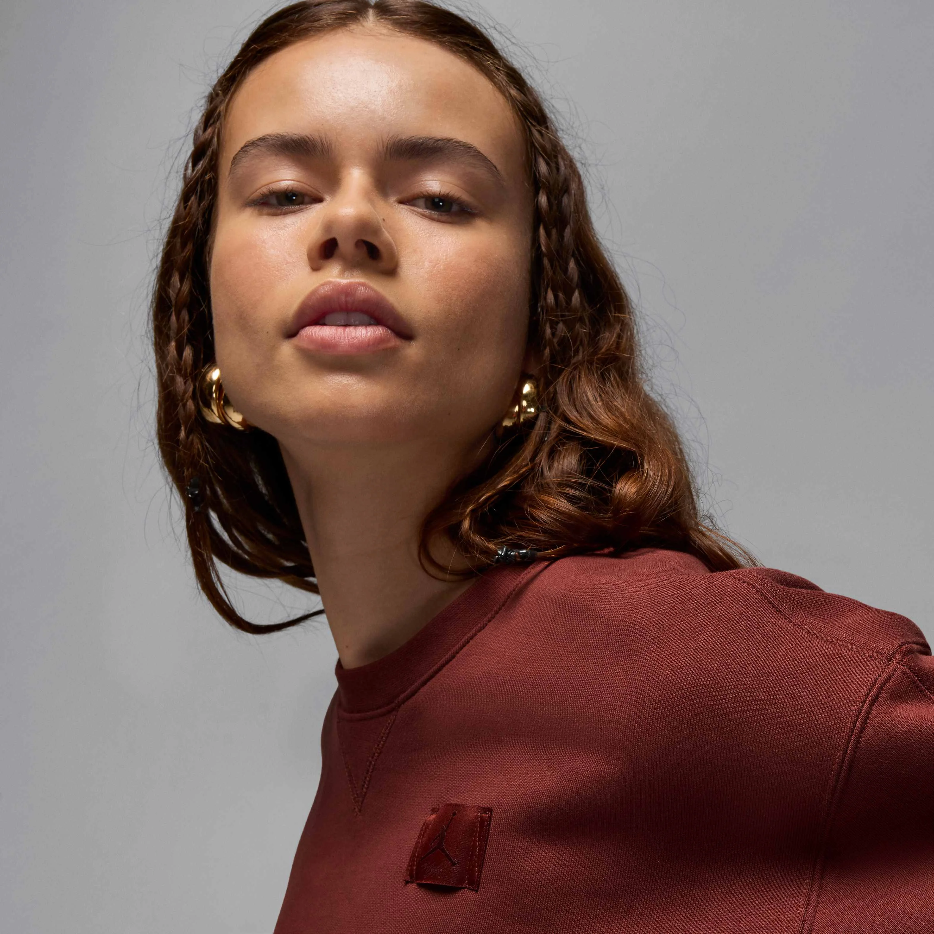 سویشرت نیم تنه پشمی زنانه جردن Flight سویشرت نیم تنه پشمی زنانه جردن Flight