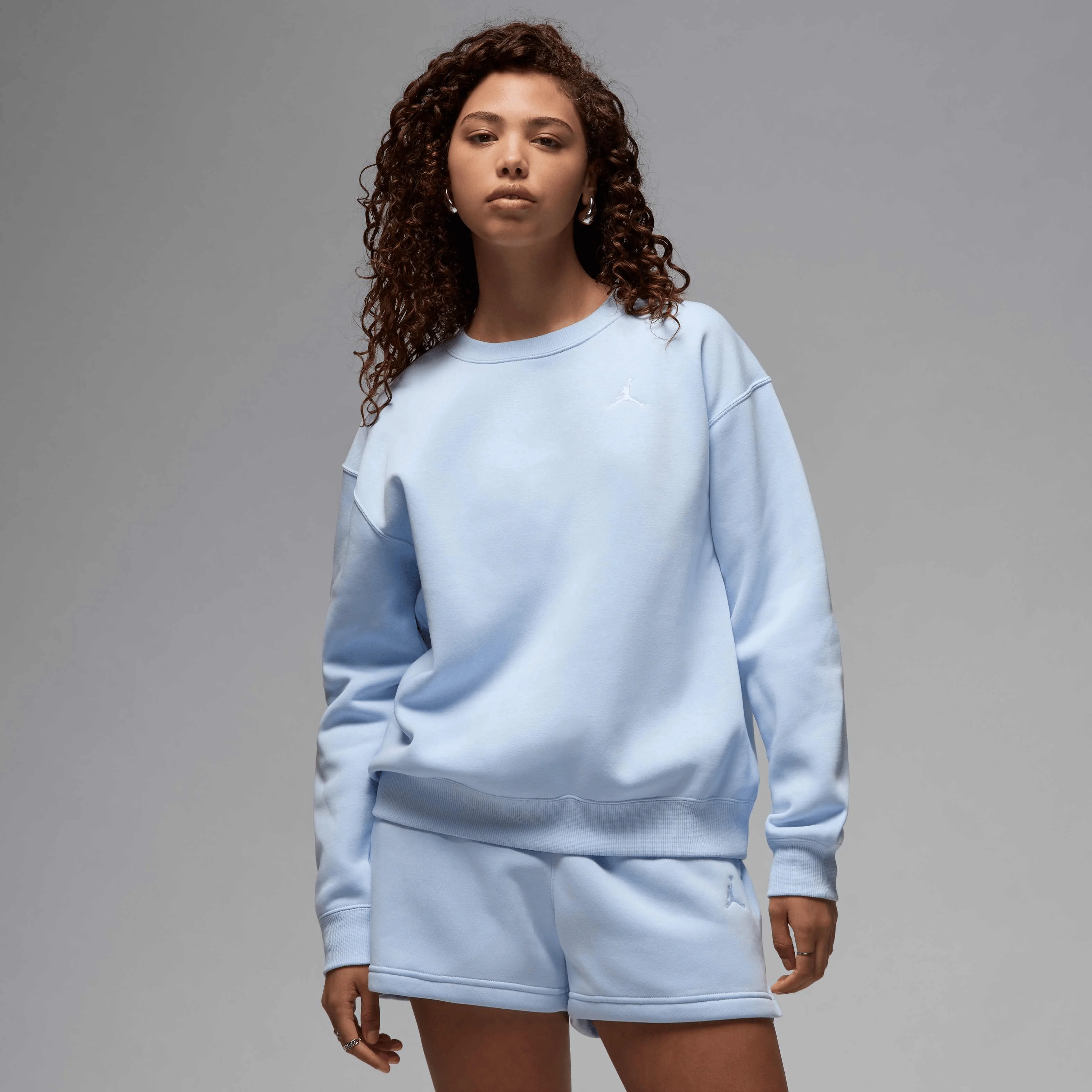 سویشرت زنانه یقه گرد پشمی جردن بروکلین