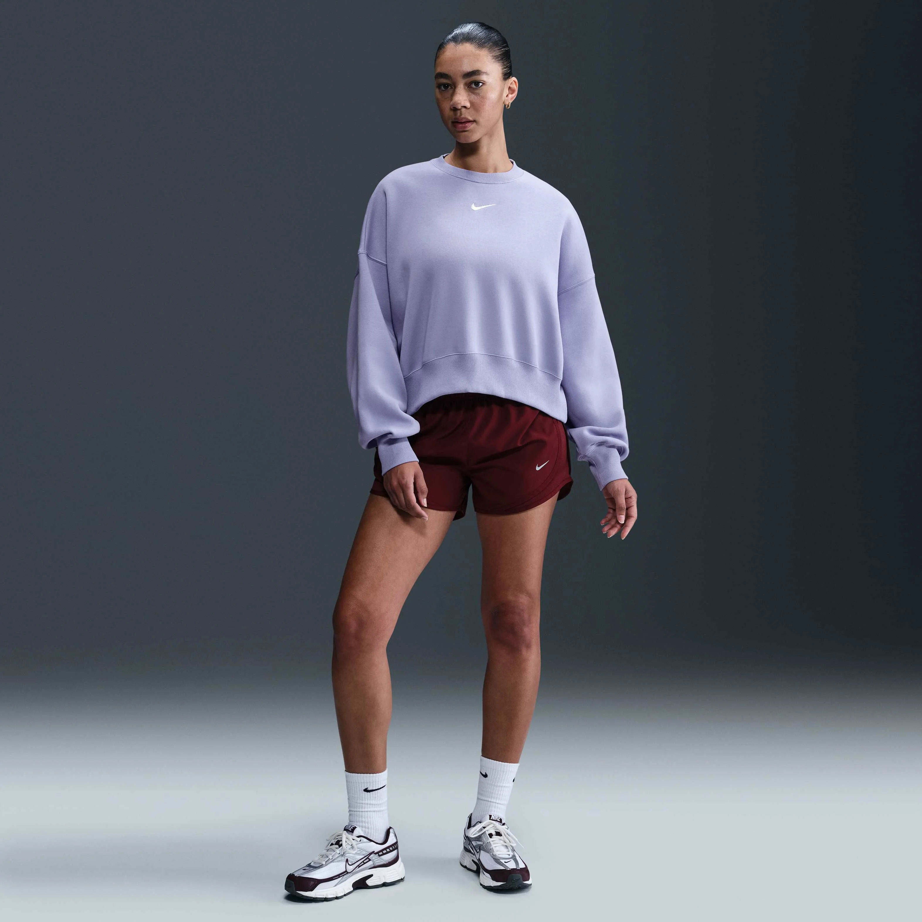 سویشرت زنانه یقه گرد Nike Sportswear Phoenix Fleece با سایز بزرگ