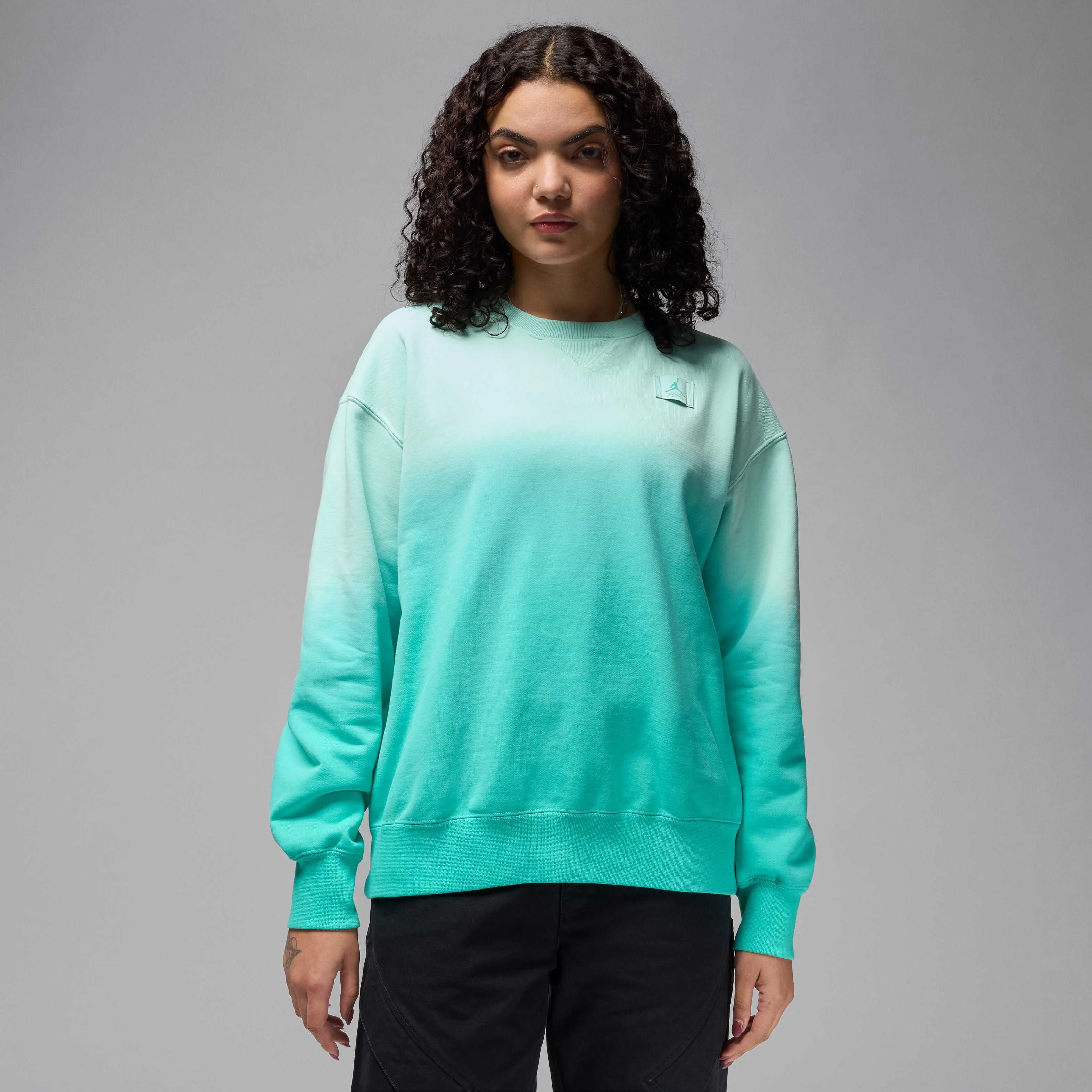 سویشرت زنانه جردن Flight Fleece با یقه گرد و پارچه French Terry