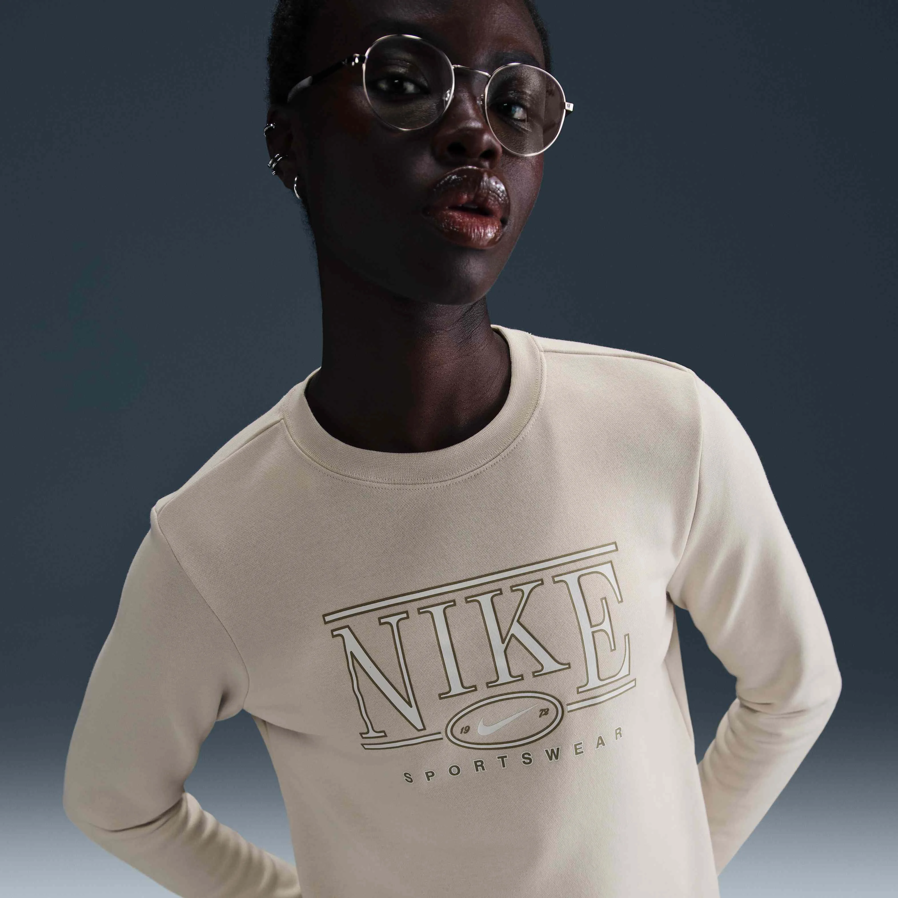 سویشرت زنانه نایکی اسپرتس ویر کلوپ فلیس یقه گرد