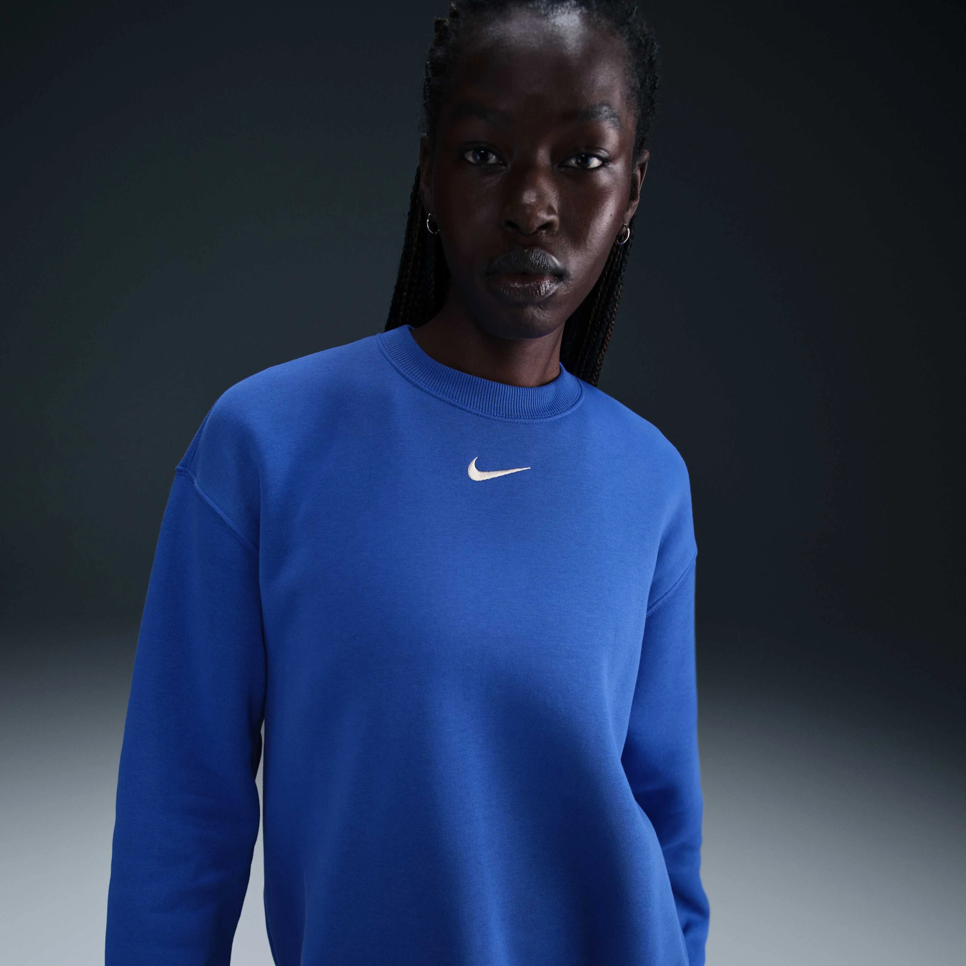 سویشرت زنانه یقه گرد Nike Sportswear Phoenix Fleece با سایز بزرگ