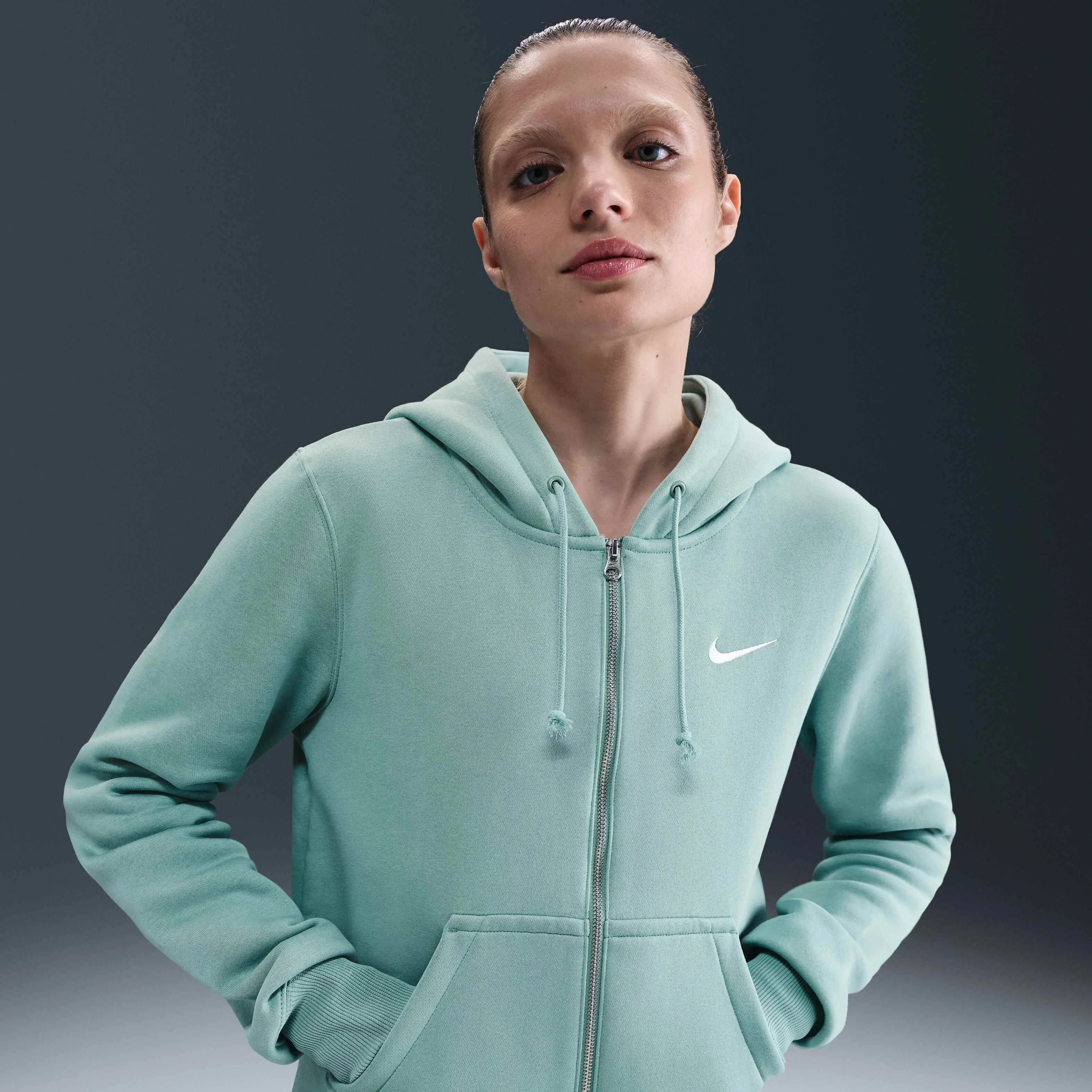 هودی زیپ‌دار زنانه نایکی Sportswear Phoenix Fleece