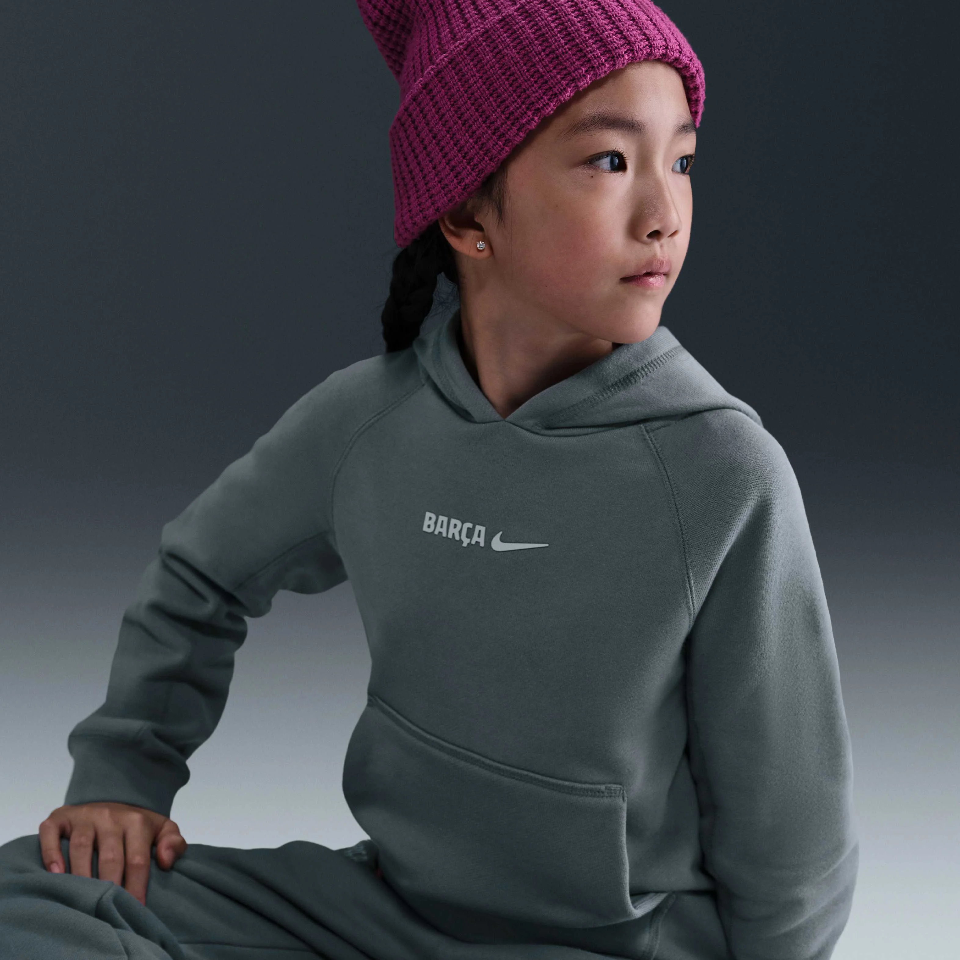 هودی ورزشی نایکی اف.سی. بارسلونا ایر مناسب نوجوانان
